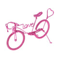 Pink Metal Figurine Home Decoration Ornaments I240