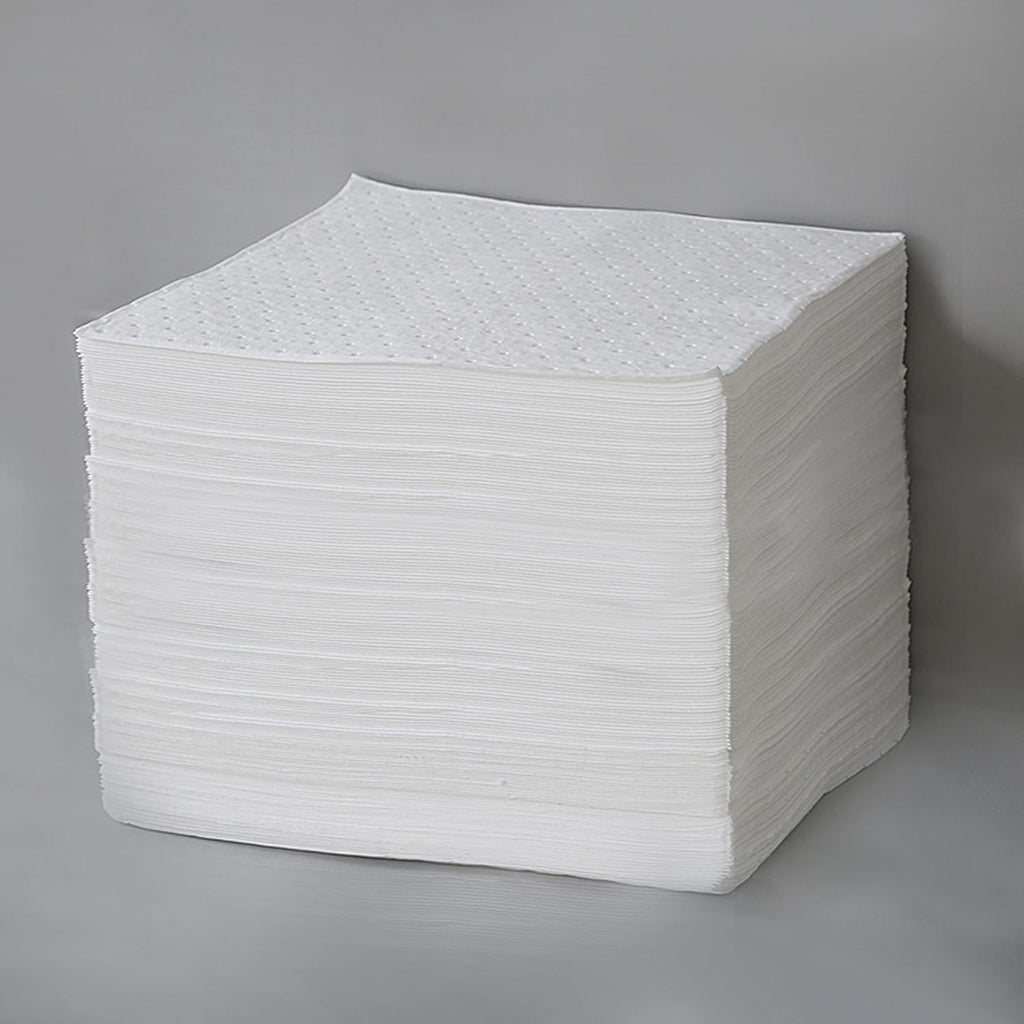 Hazmat Chemical Absorbent Pads, Heavyweight, 20 x 15, Pink, 100pcs Pack of 2 L673131