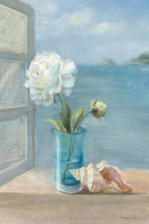 Coastal Floral Canvas Wall Decor Prints A11376