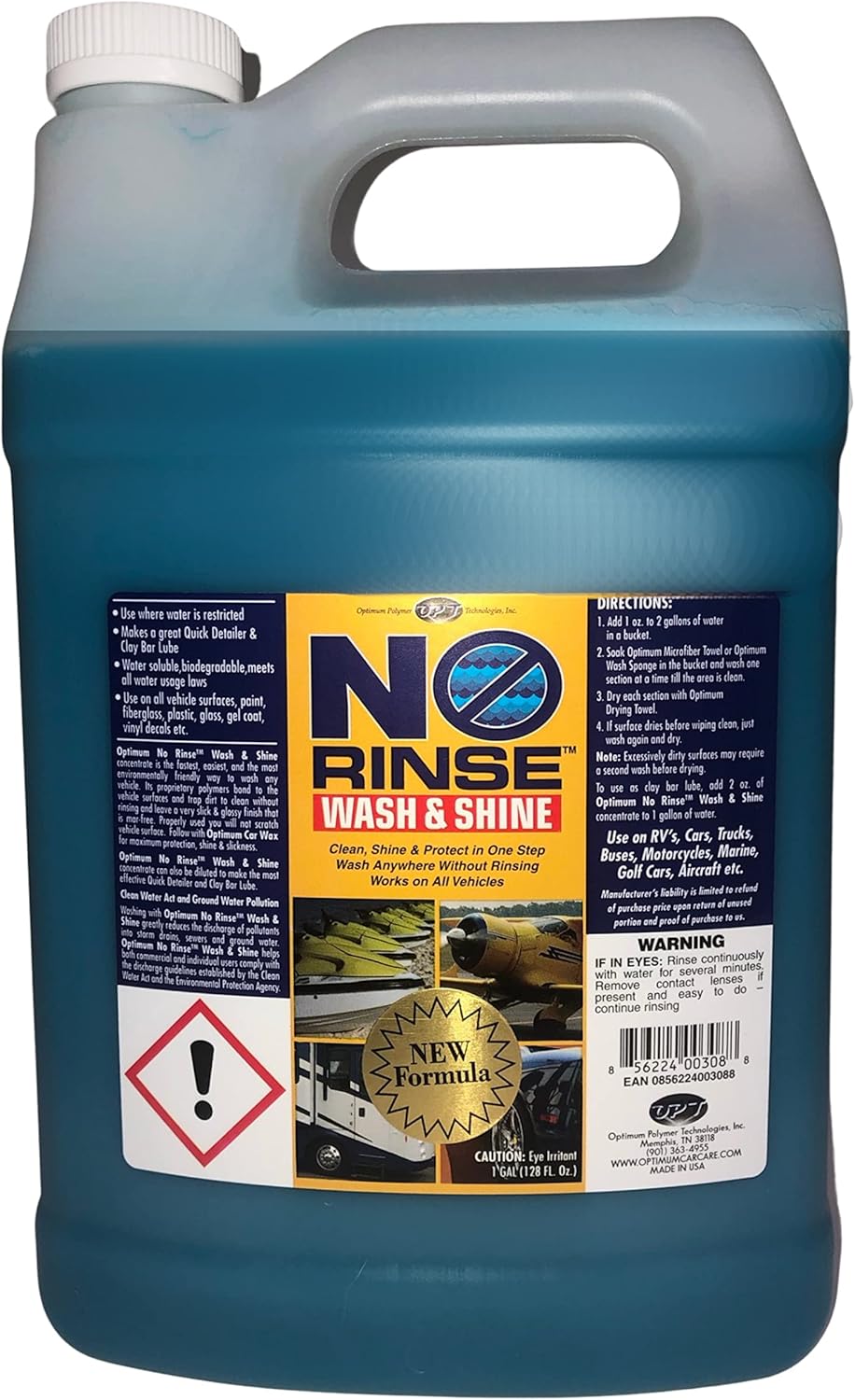 No Rinse Wash & Shine - 1 Gallon, Case of 4 Z1069