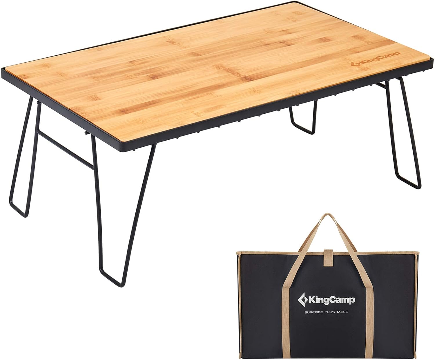 Folding Bamboo Picnic Table with Carry Bag V98803