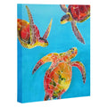 Tie Dye Sea Turtles Art Canvas 24x22 x 30x22 M253