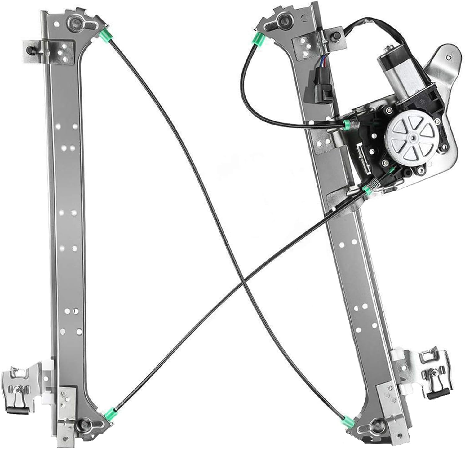 Rear Left Driver Side Power Window Regulator with Motor Pack of 2 X1509