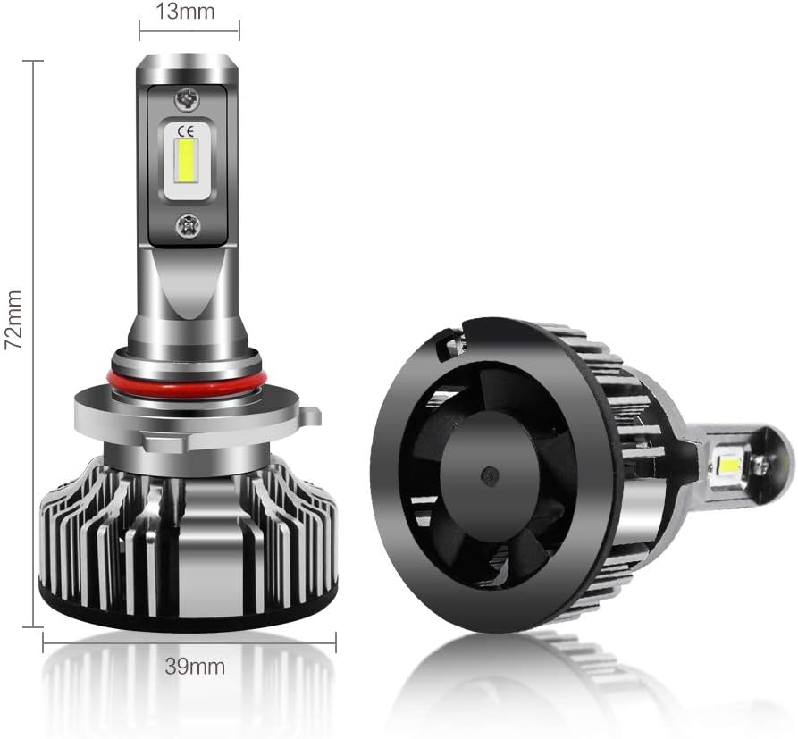 6500K Xenon White LED Headlights Bulbs Pack of 2 C370346
