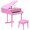 Pink Children Grand Piano with Bench Q95348