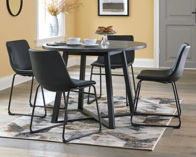 Gray/Black Dining Table C3044