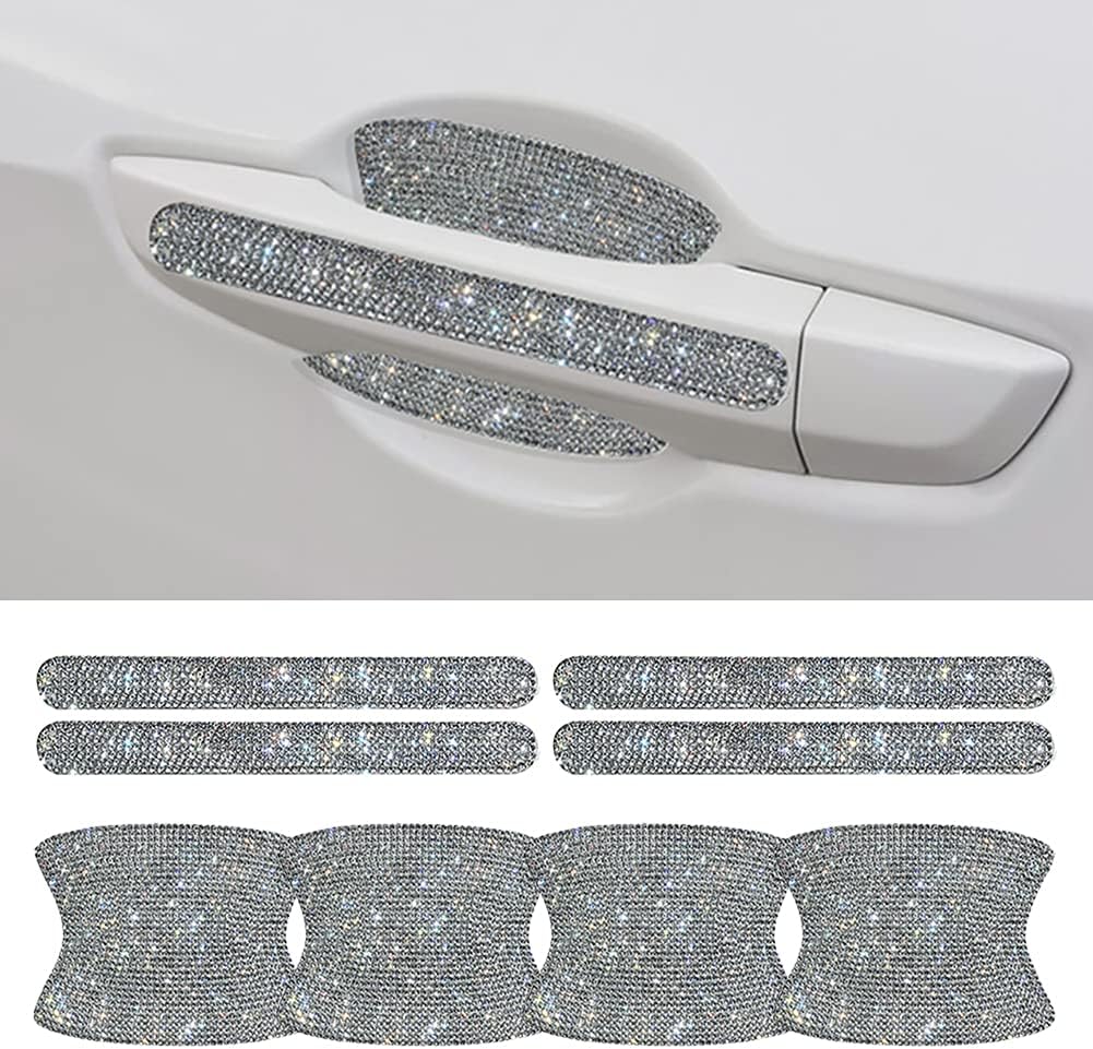 Red Bling Car Door Handle Protector Stickers F99698