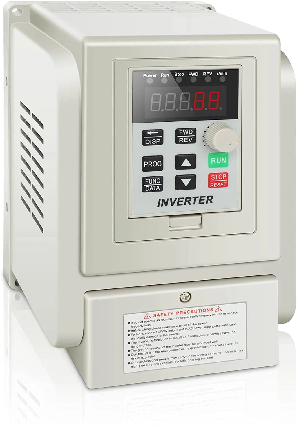 1.5kw 2HP 8A VFD Inverter Single Phase to 3 Phase Frequency Converter I10334