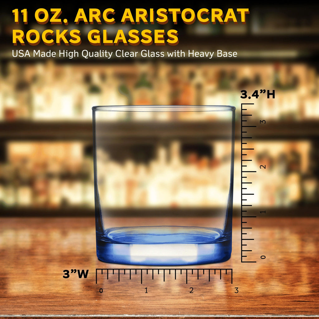 Blue 10 Pack Rocks Glasses Y976177
