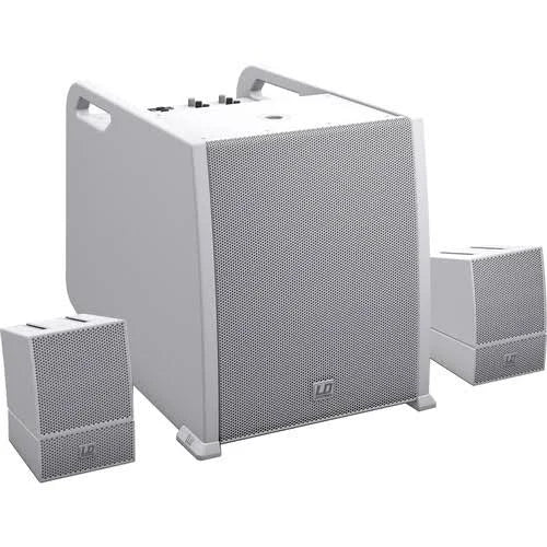 White Portable Array System with Speaker Cables I1493