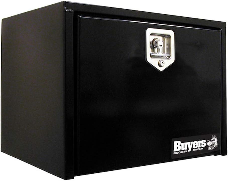 Black Steel Underbody Truck Box with T-Handle Latch P83972