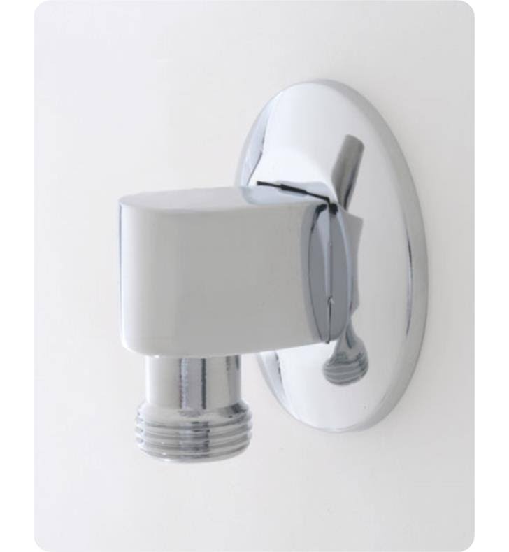 Satin Brass 90 Degree Water Supply Elbow with Escutcheon S959677