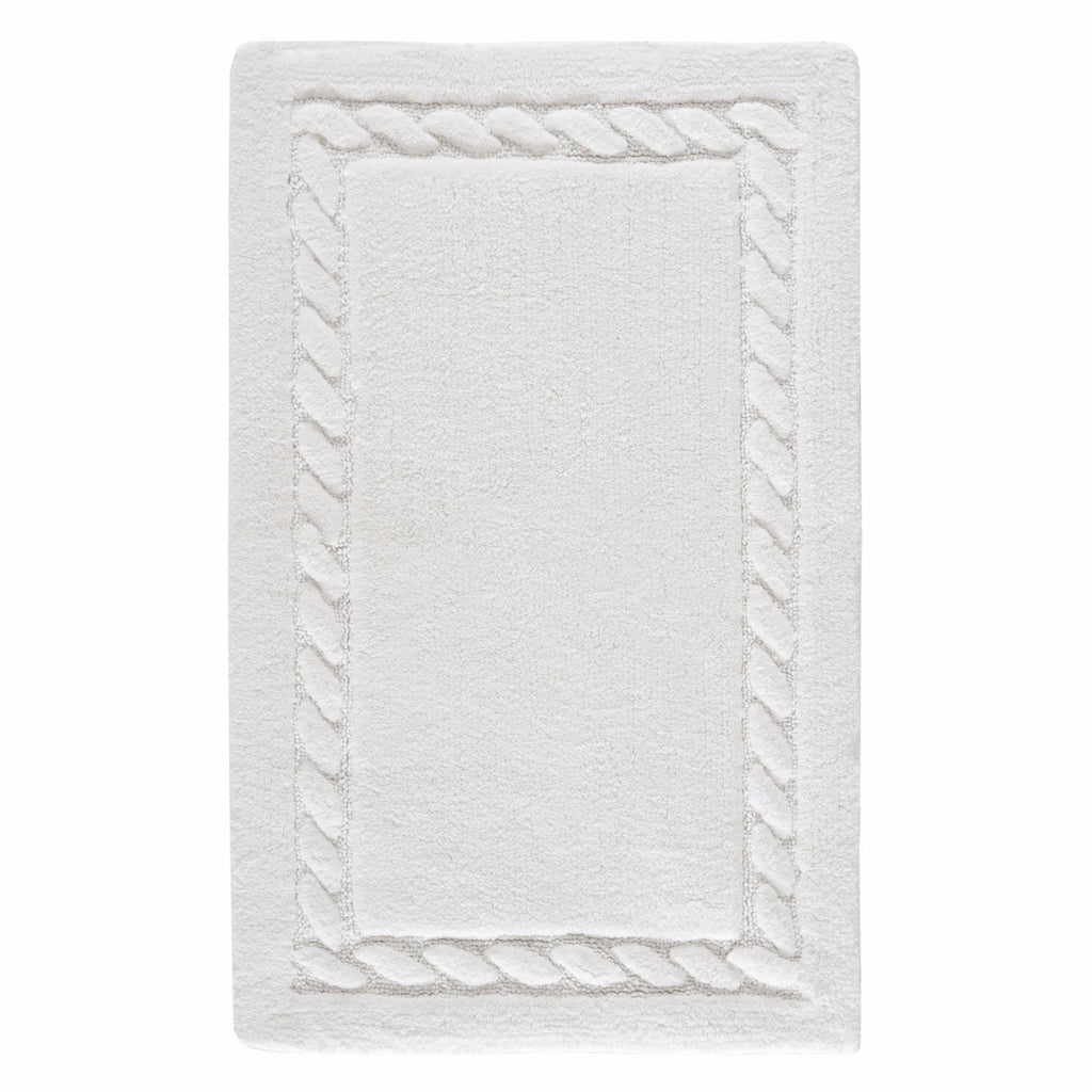 White Plush Bath Mat (Set of 2) K711