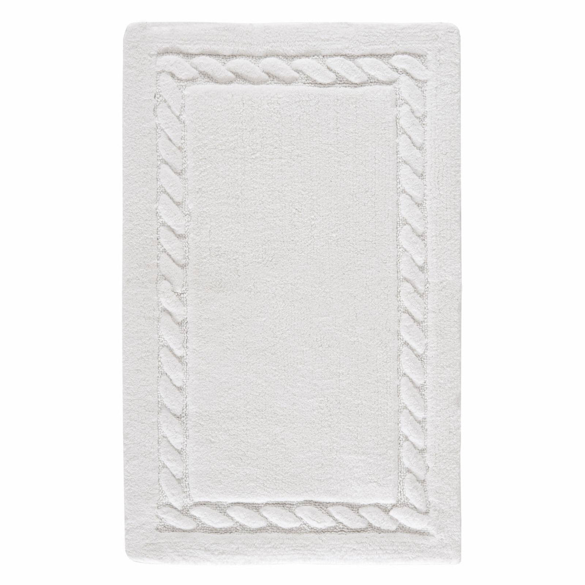 White Plush Bath Mat (Set of 2) K711