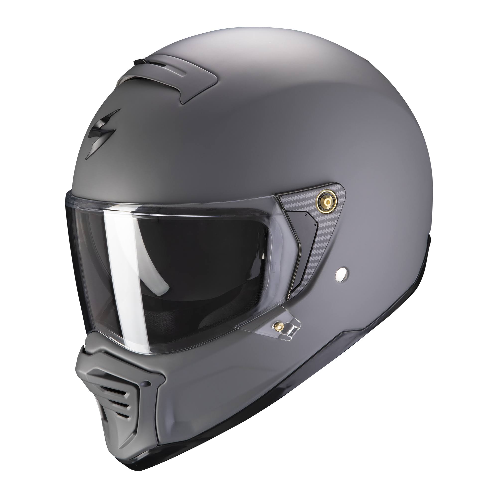 Matt Cement Grey XL Motorcycle Helmet V3473